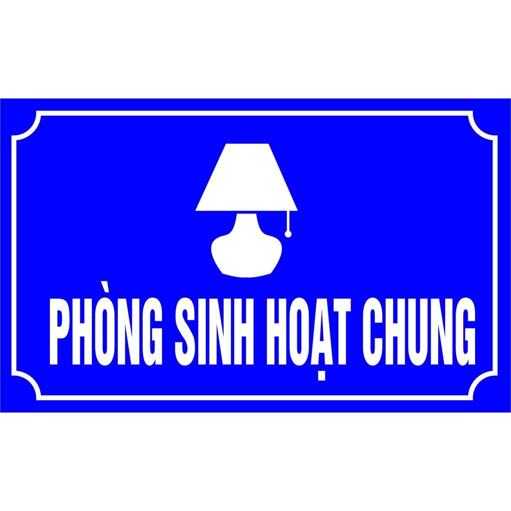 Bảng phòng ngủ, sinh hoạt chung, toilet, bỏ dép ra ngoài, phòng treo chìa khóa, tủ trang điểm