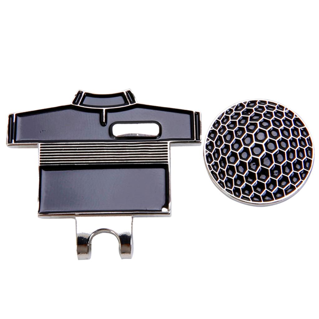 Golf Hat Clip with Detachable Magnetic Golf Ball Marker Shirt Design Orange