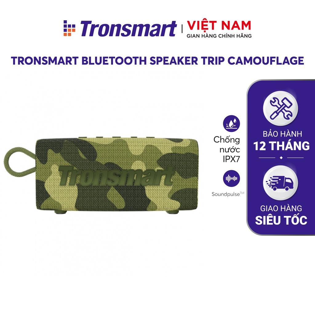 Loa Bluetooth Tronsmart Trip Chống nước IPX7 Thời lượng pin 20 giờ, tích hợp Micro - Hàng Chính Hãng - Bảo Hành 12 Tháng