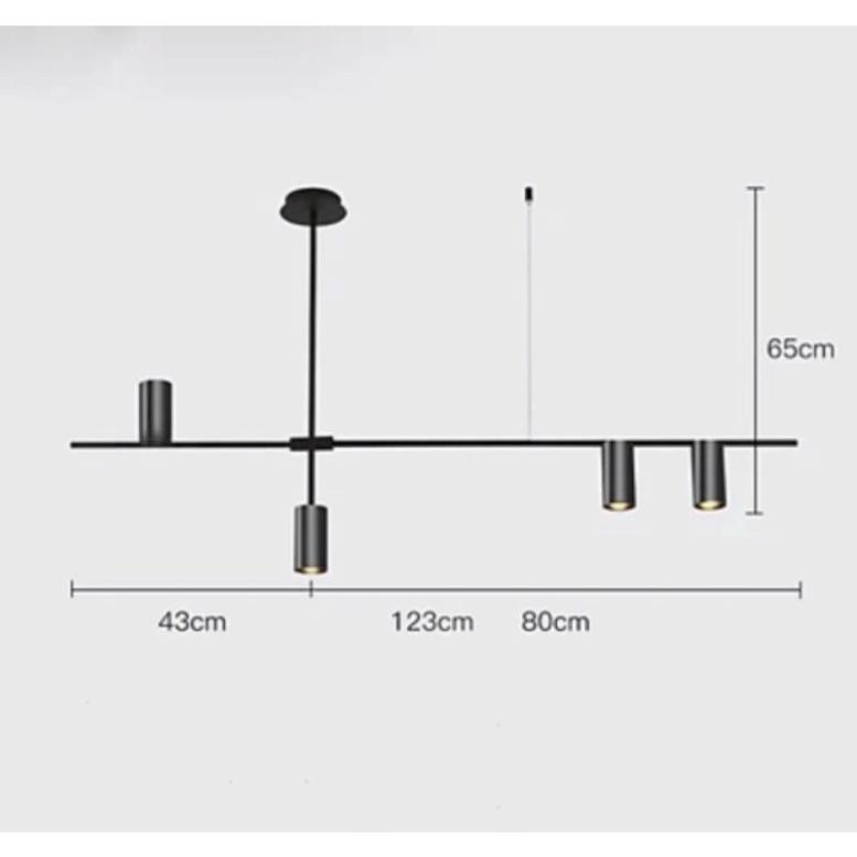Đèn thả phong thái Bắc Âu cho thi công thời thượng, khung kim loại tổng hợp thép cao cấp