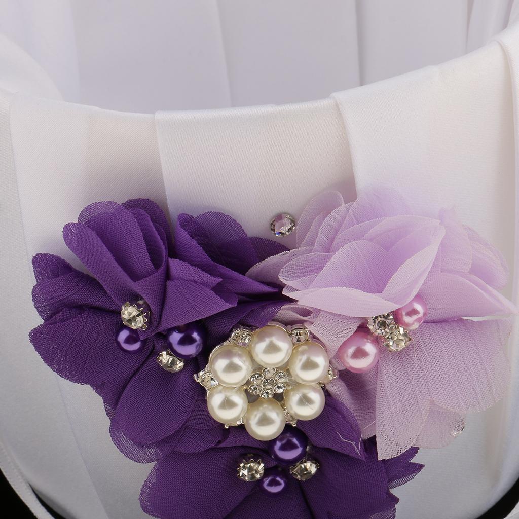 Wedding Guest Book and Pen Set Ring Pillow Flower Basket Kit Table Decor