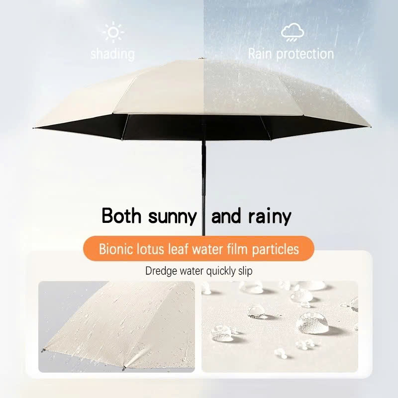 Ô Dù Gấp Gọn Mini 19cm, Dù Che Mưa, Dù Chống Tia Uv Mini Siêu Gọn 8 Xương, Có Hộp Đựng Chống Sốc - Hàng Chính Hãng - Giao Màu Ngẫu Nhiên