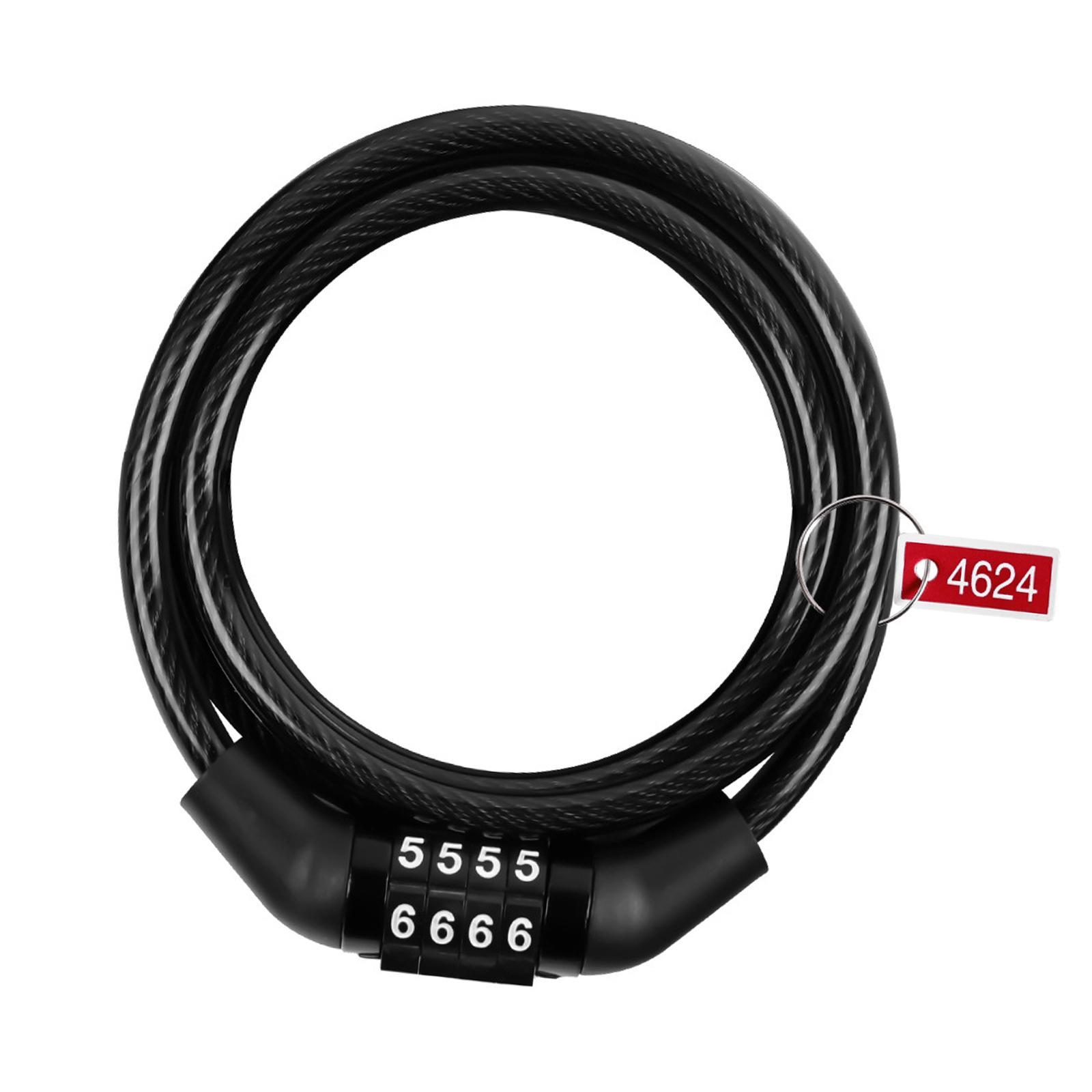 Lock Cable 4 Digit Resettable Bike Lock Cable