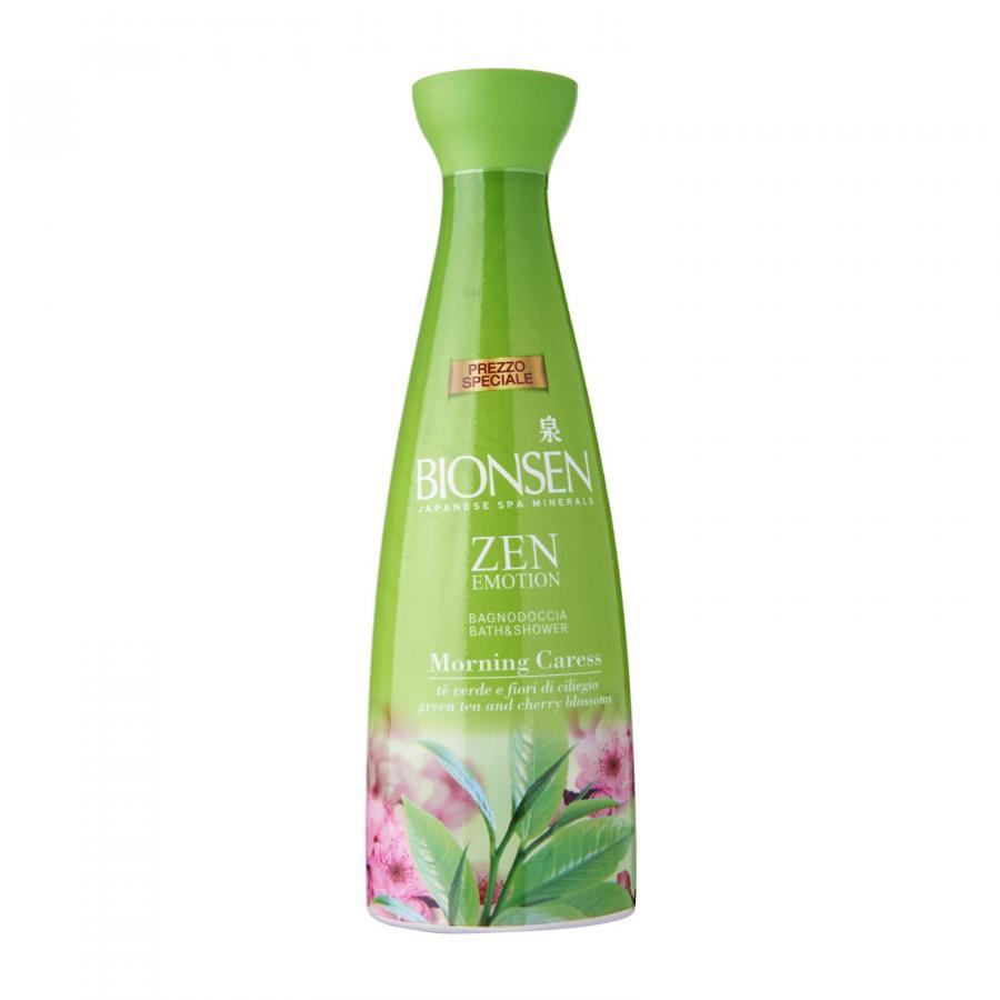 Sữa tắm BIONSEN ZEN Chăm sóc Buổi sáng, trà xanh và hoa anh đào 500ml