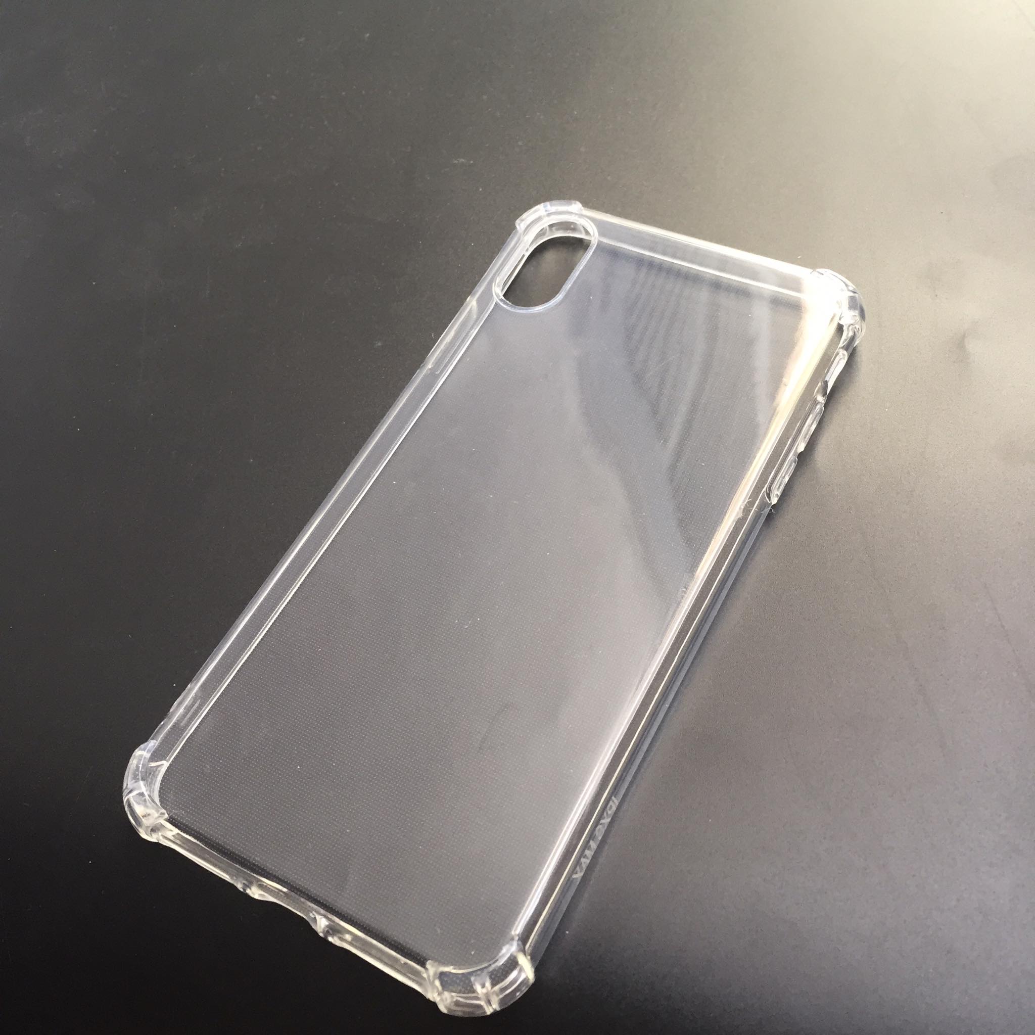 Ốp lưng silicon cho iPhone XS Max - chống sốc gờ cao 4 góc trong suốt