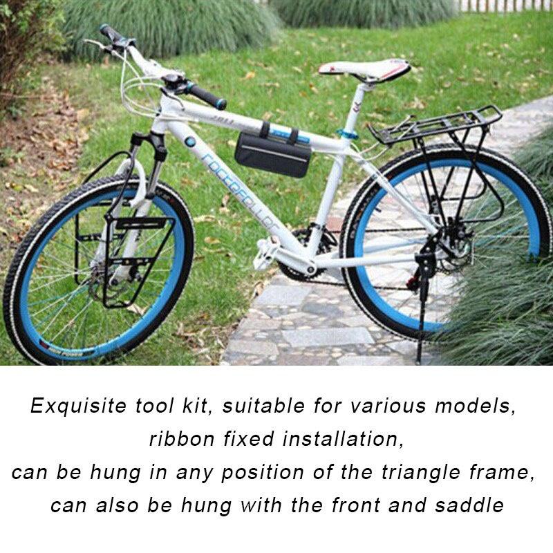 Waterproof Bike Bag MTB Road Commute Cycling Accessories Top Tube Front Frame Bicycle Pouch For Bike Repair Tools with Bag