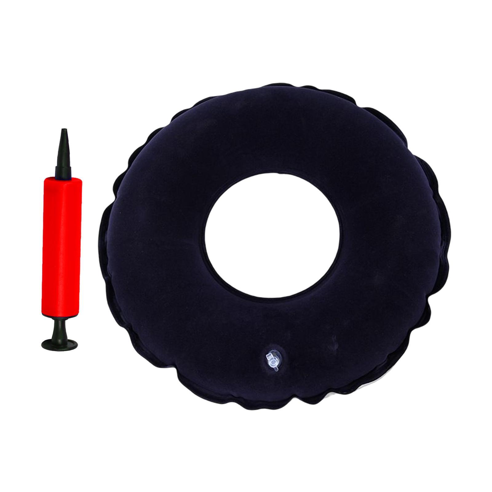 Inflatable Donut Cushion,Inflatable Ring Cushion Seat,15" Round Inflatable Cushion,Portable Donut Cushion Pillow for Home Office Chair Wheelchair Car