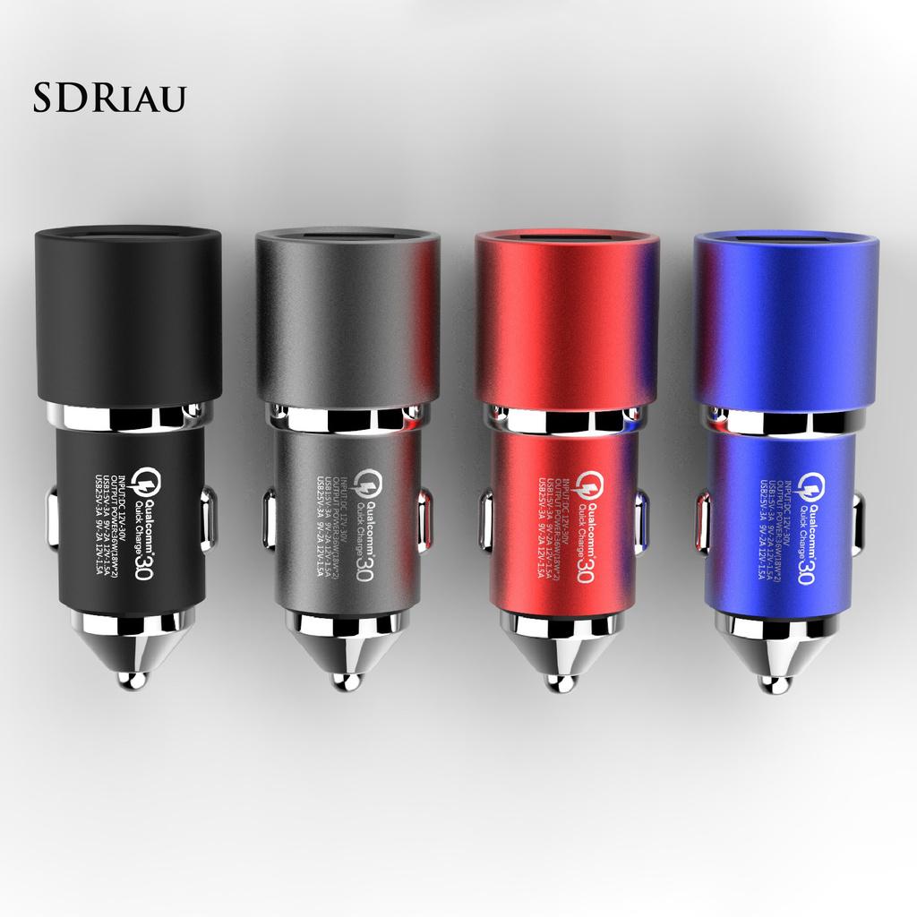 Củ Sạc Nhanh Hai Cổng Usb Xqxdzx Qc3.0 12 / 24v 4.8a Cho Xe Hơi