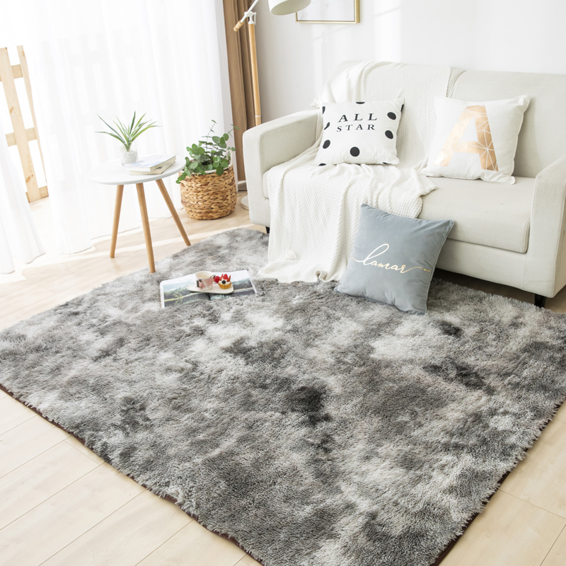 Thảm lông trải sàn phòng khách loang màu A phong cách Tây Âu - kích thước 1m6 x 2m