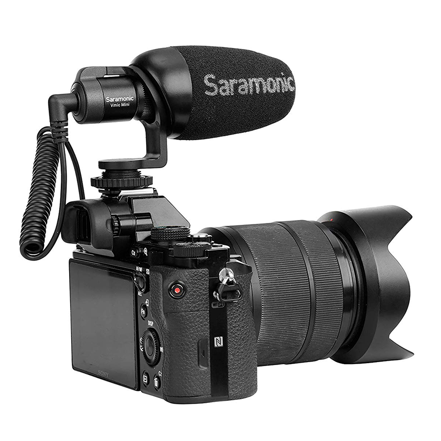 Micro Video Mini Saramonic Vmic Mini Cho Máy Ảnh DSLR Và Điện Thoại - Hàng Chính Hãng