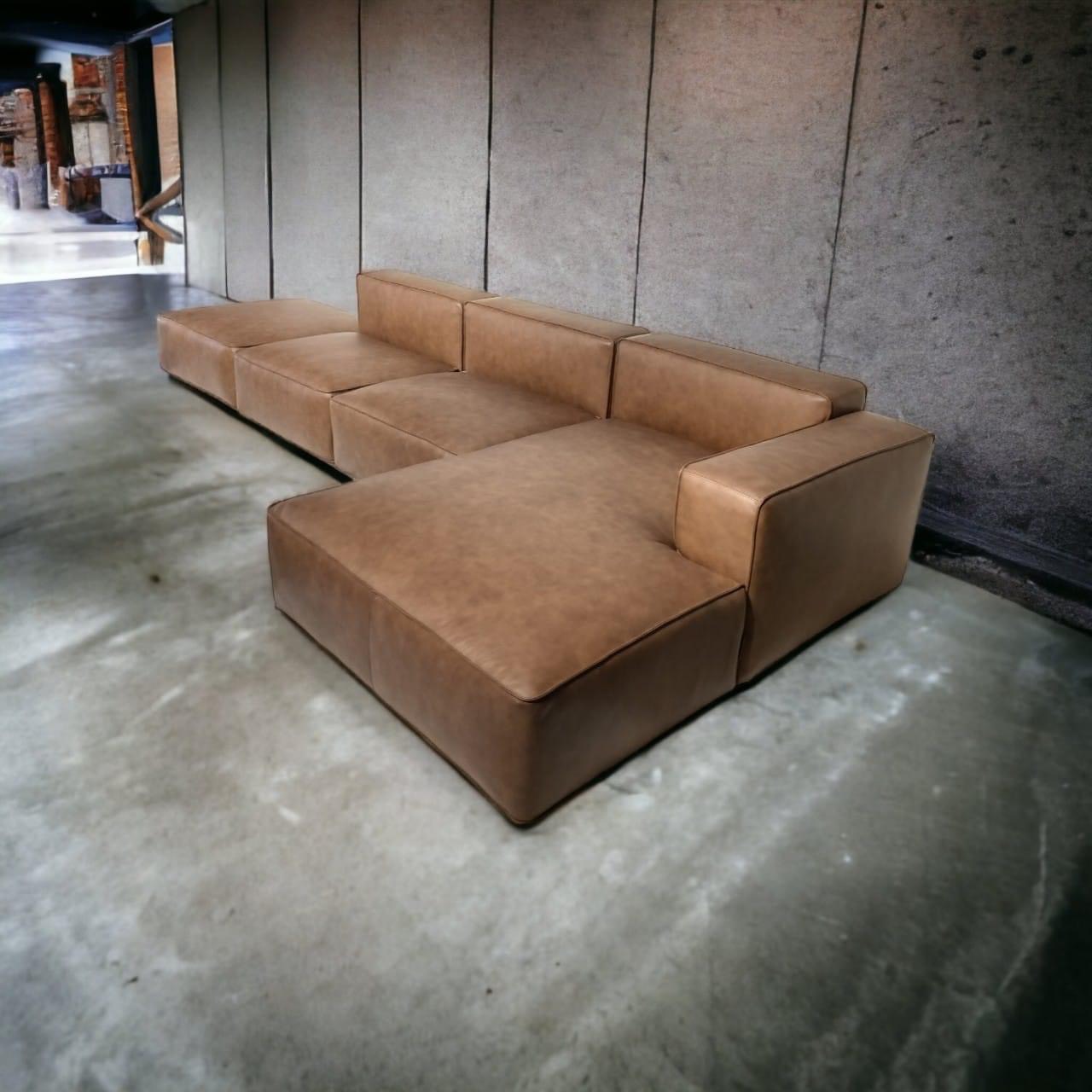 Sofa cao cấp màu gạch Tundo 3m4 x 1m8
