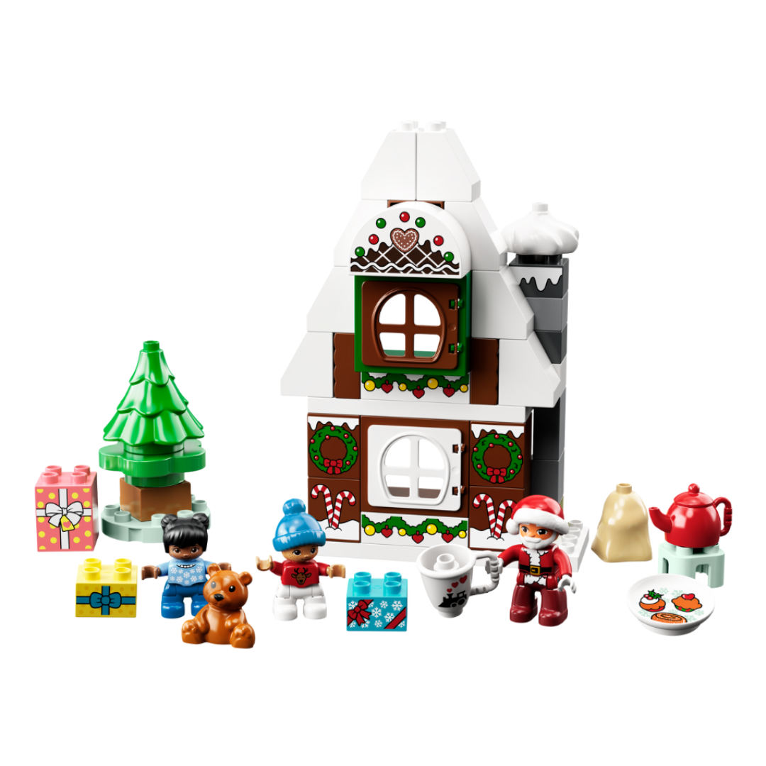 Đồ Chơi Lắp Ráp Cho Bé - LEGO DUPLO 10976 Ngôi nhà bánh gừng của ông già Noel