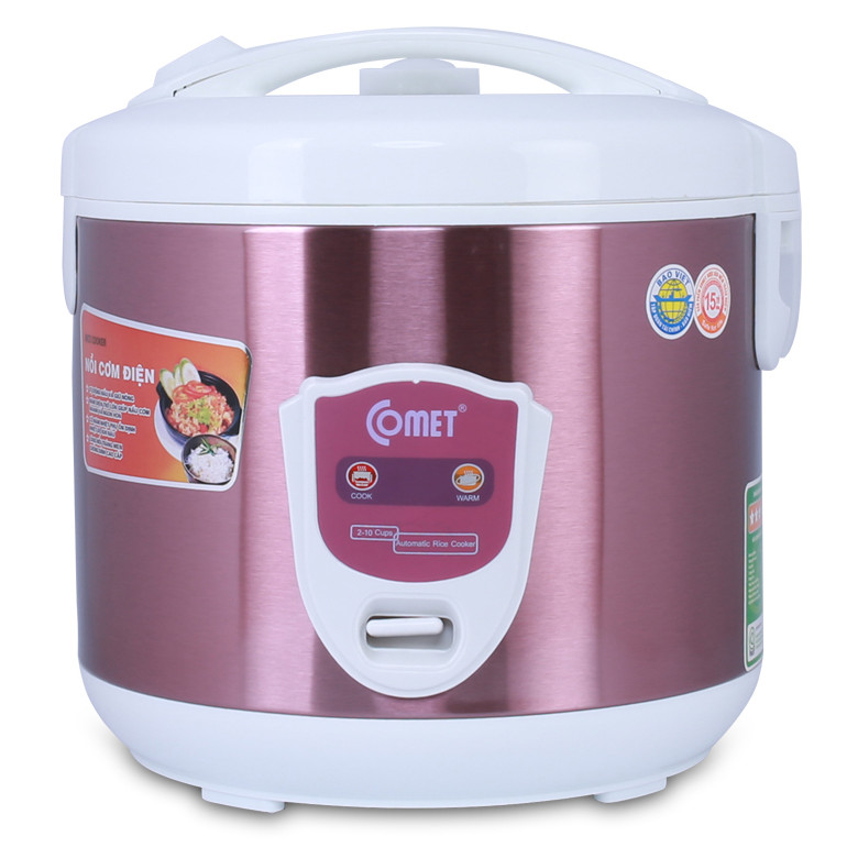 Nồi Cơm Điện 3D Comet CM8058P (1.8 Lít) - Tím - Hàng Chính Hãng