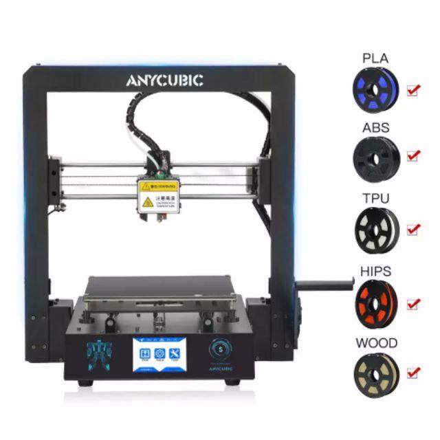 Máy in 3D Anycubic Mega S Bộ khung thép nguyên khối bền bỉ hơn in chính xác hơn, hàng chính hãng