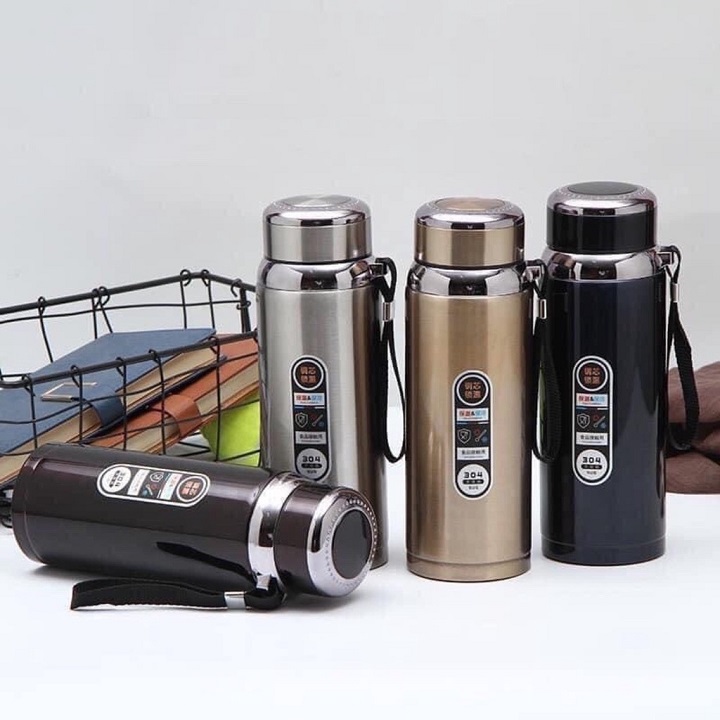Bình giữ nhiệt inox 316 cao cấp không gỉ 1000ml giữ nhiệt tốt sang trọng, nhỏ gọn, tiện dụng