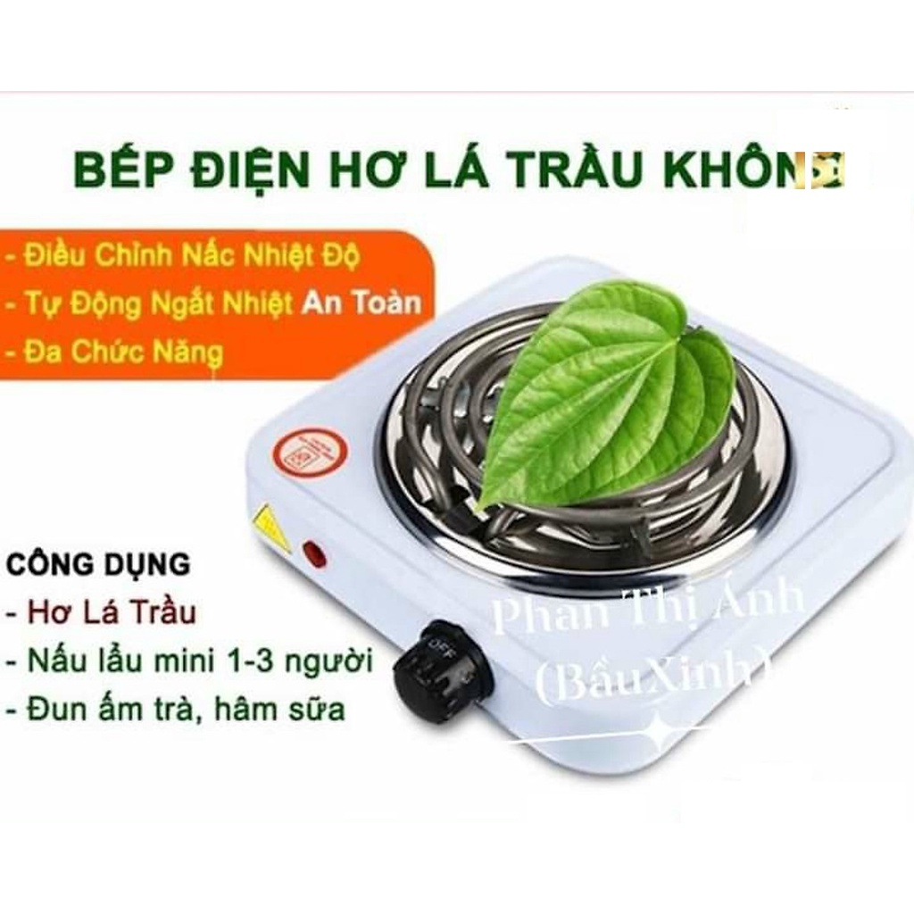 Bếp Điện Hơ Lá Trầu Cho Bé Và Hơ Trầu - Muối Cho Mẹ