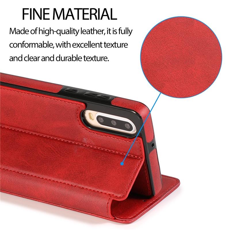 Bao Da Nắp Gập Có Ngăn Đựng Thẻ Màu Trơn Đơn Giản Cho Samsung S20 Ultra S10 Plus Note10 Pro