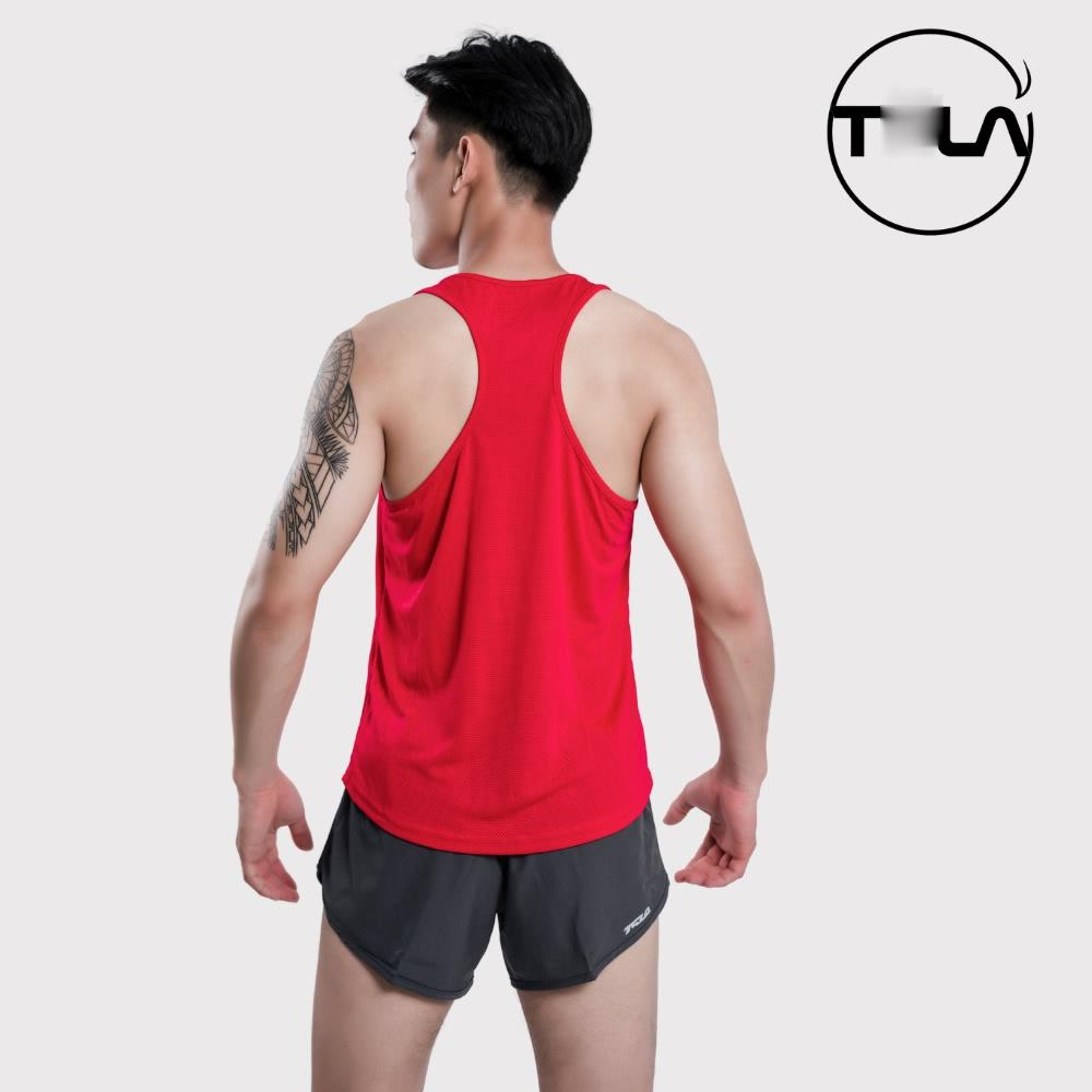 Áo thể thao ba lỗ nam Tsla Devops form rộng dạng lưới mặc tập gym work out yoga DEH1004