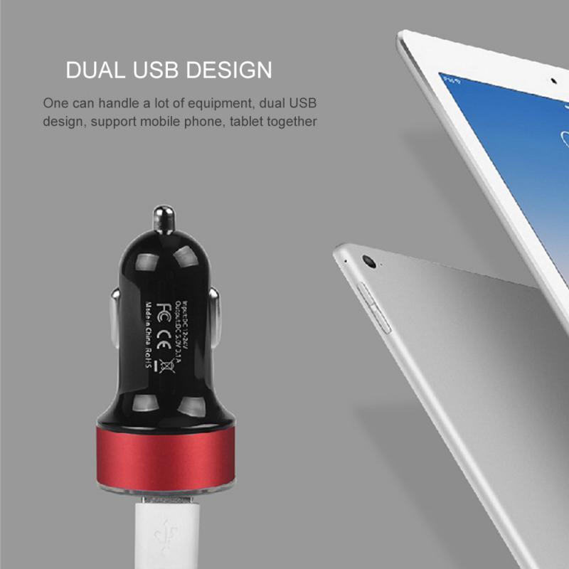 Dual USB QC 3.0 Bộ sạc xe hơi Universal Bộ bộ điều hợp bộ sạc di động Voltmeter cho điện thoại di động Phụ kiện xe hơi bền bỉ