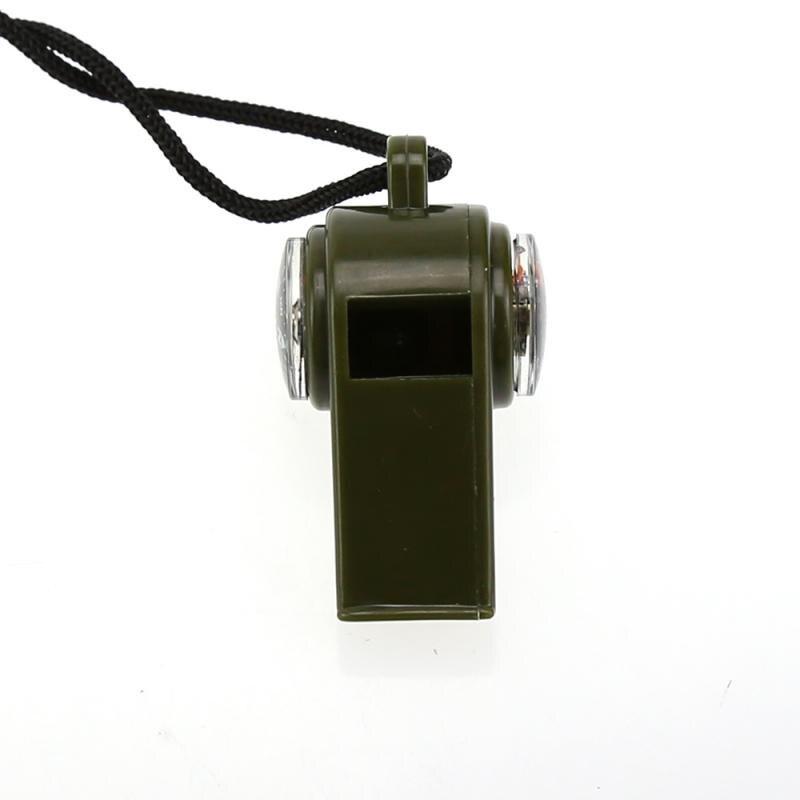 3 In 1 Whistle Compass Thermometer Lanyard Multi-function Outdoor Camping Hiking Emergency Survival Gear Tool