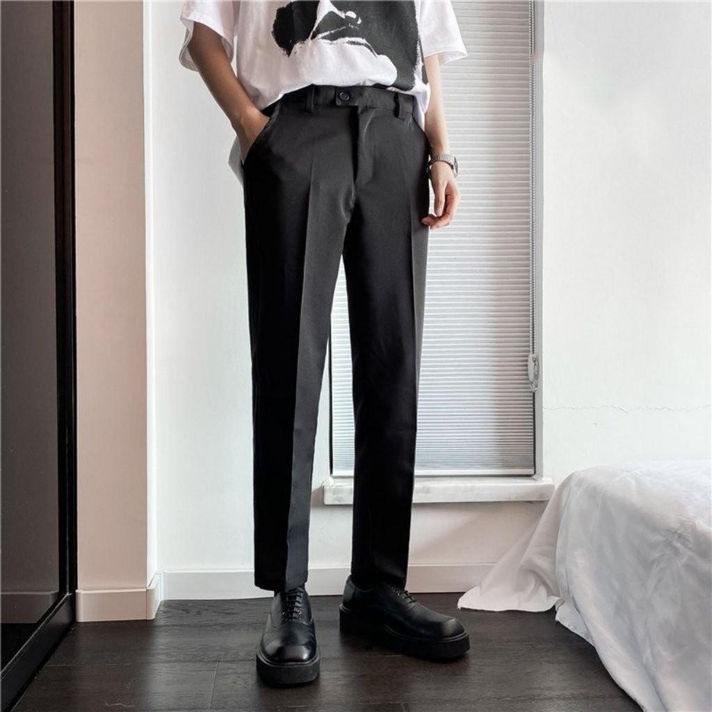Quần baggy nam Unisex Tilaa Fashion - quần tây ống rộng trẻ trung - bộ đồ nam hàn quốc QB01