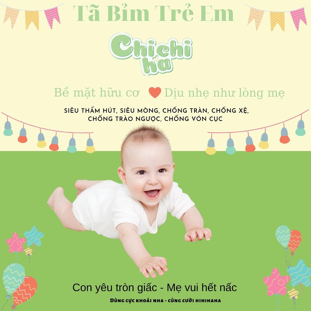 Bỉm Hữu Cơ Chichiha Dán/Quần Đủ Size M