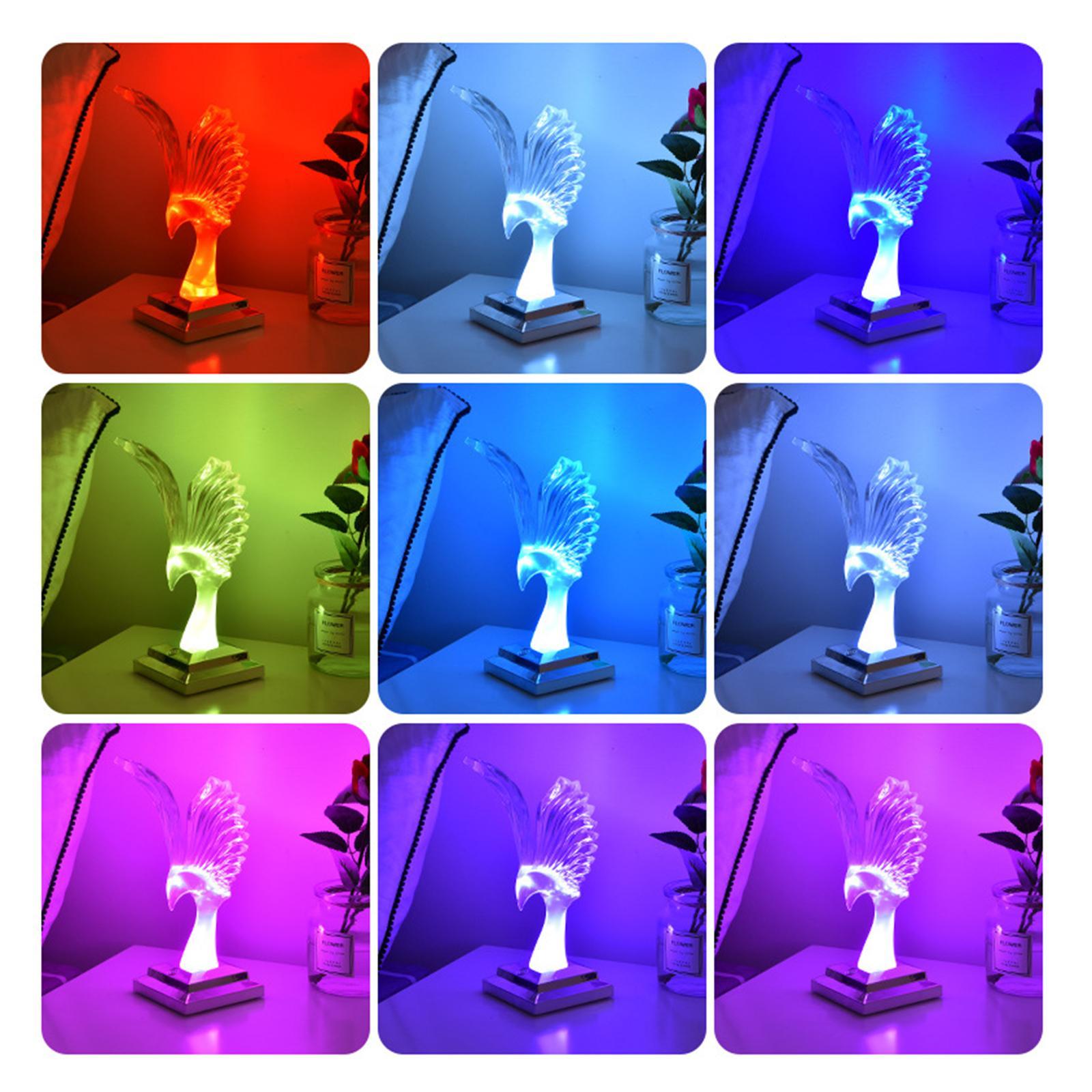 Table Lamp RGB USB Charging Mood Lights Dimmable Desk Marble color