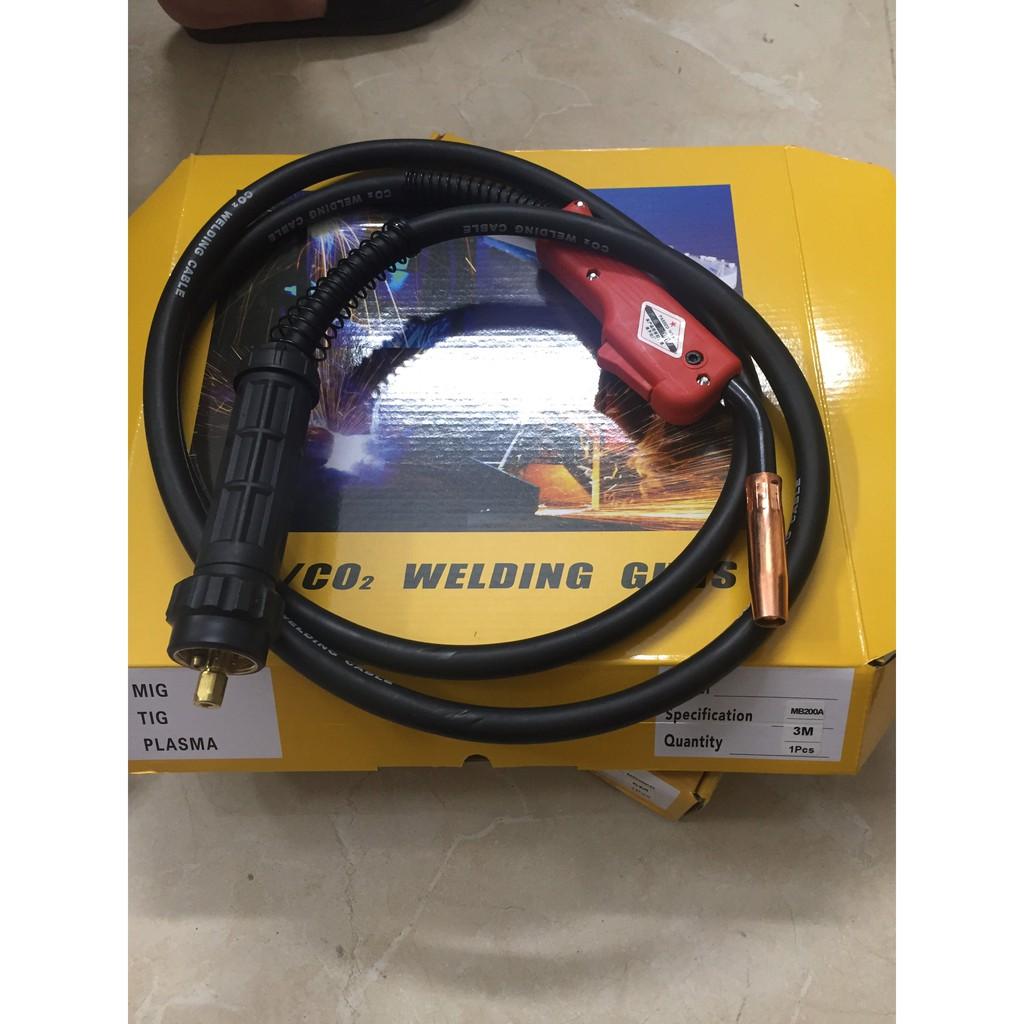 Mỏ hàn mig MB200 dài 3M kết nối chuẩn binzel