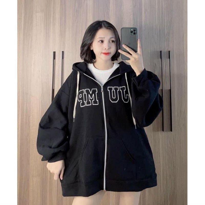 Áo Khoác Nỉ JUMP Nam Nữ Ulzzang Unisex Tay Rộng, Áo Khoác Hoodie Dây Kéo Form Rộng HÀN QUỐC