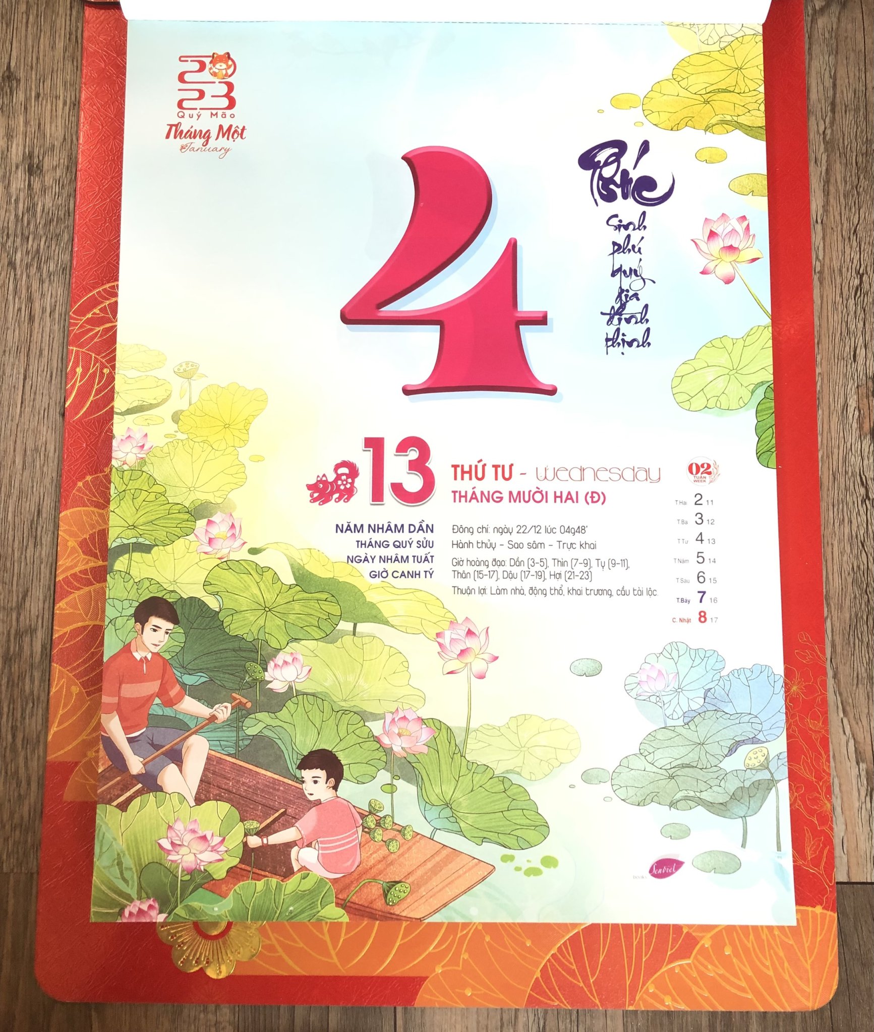 Lịch siêu cực đại - Tỏa sáng Việt Nam (Khổ 29cm x 41cm)