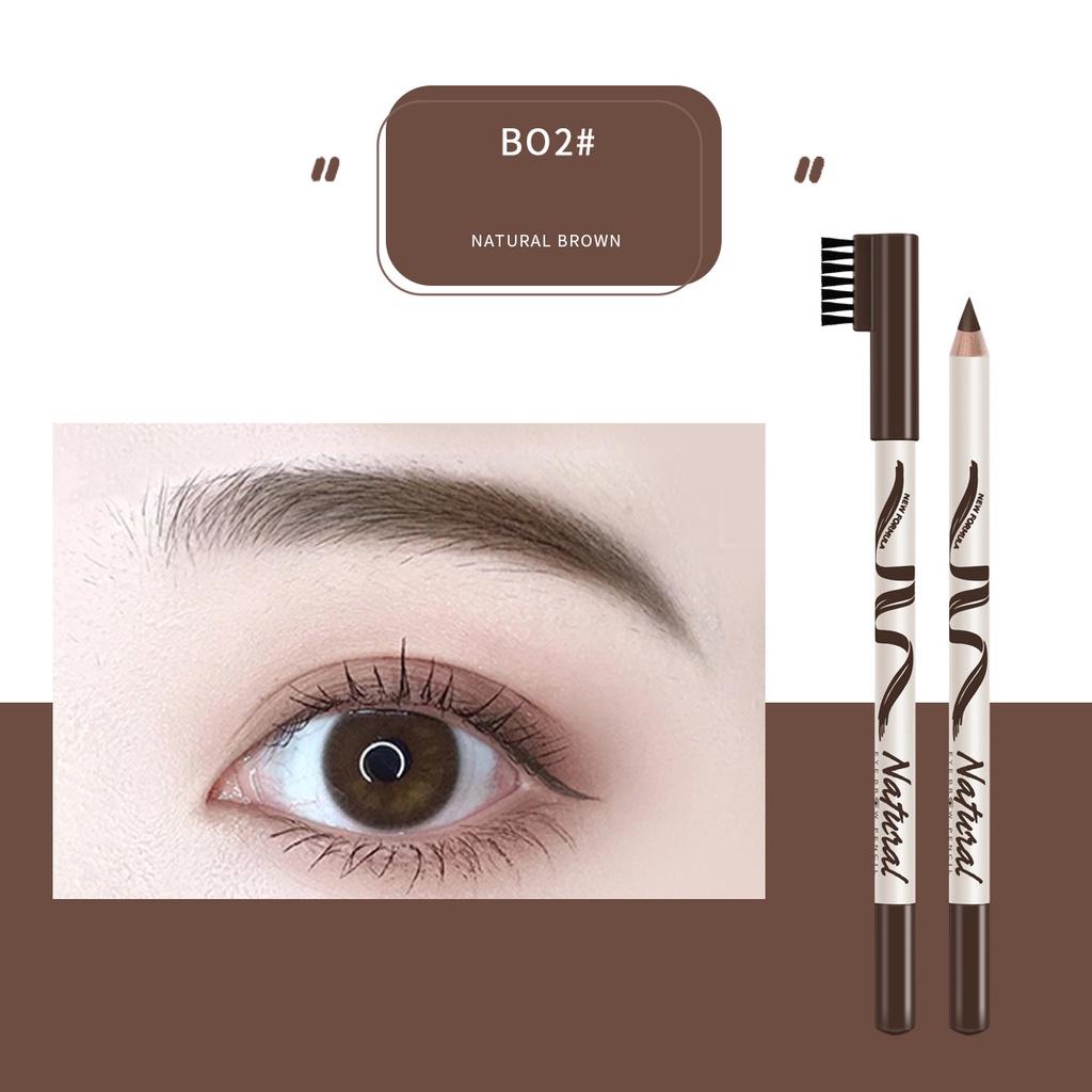 Chì kẻ lông mày Natural Eyebrow Pencil chống thấm nước lâu trôi trang điểm chân thật 0.8g