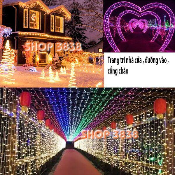 Cắm Điện-Dây Đèn Led 10M-100B Nhiều Màu Dây Chịu Lực Chống Nước