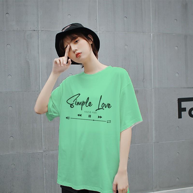 Áo phông nam nữ unisex tay lỡ thun form rộng teen cổ tròn oversize cotton SIMPLE giá rẻ basic đen trắng tee pull