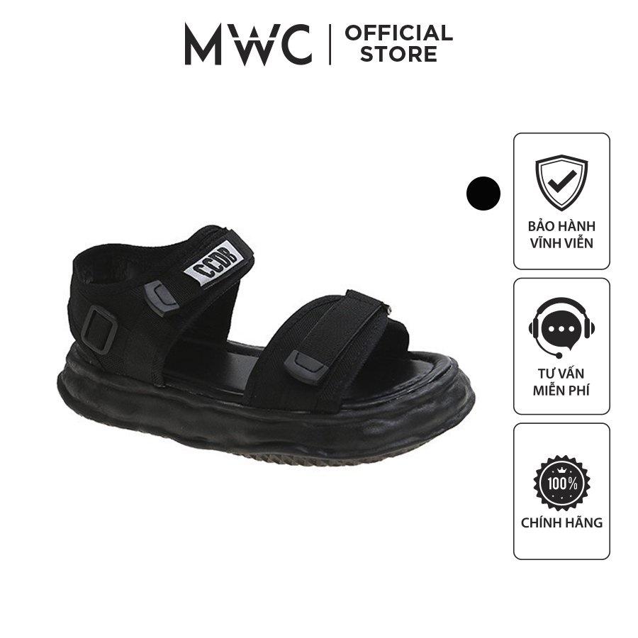 Giày Sandal Nữ MWC 2944 - Giày Sandal Đế Bánh Mì Cao 4cm Siêu Hack Dáng Với 2 Quai Ngang Cá Tính Thời Trang