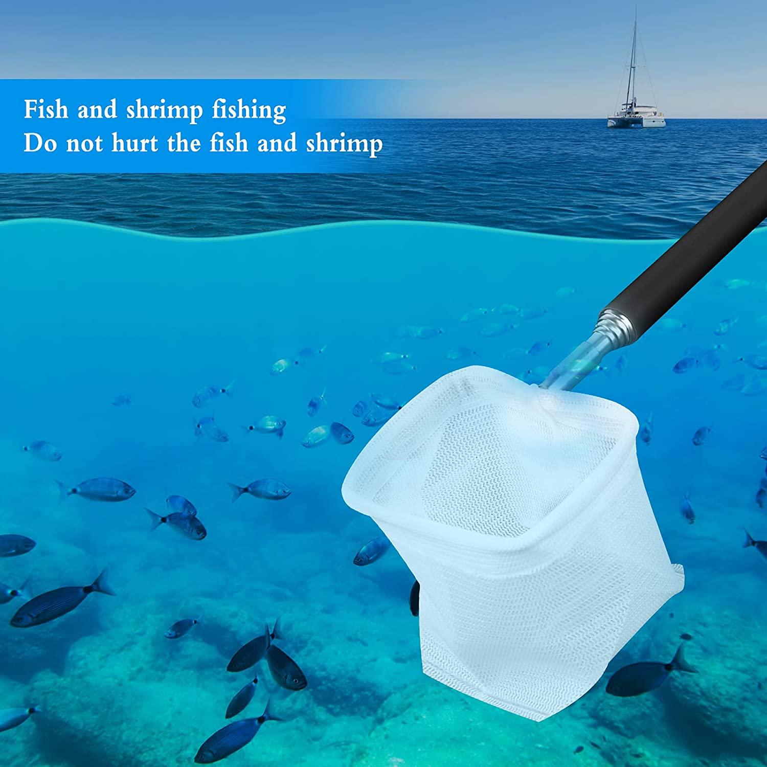 Mạng lưới hạ cánh hồ cá, 2 máy bay đánh cá cho hồ cá sử dụng thiết kế tiến hóa, phân tán câu cá cho bể cá sử dụng vật liệu mềm sẽ không gây hại cho cá