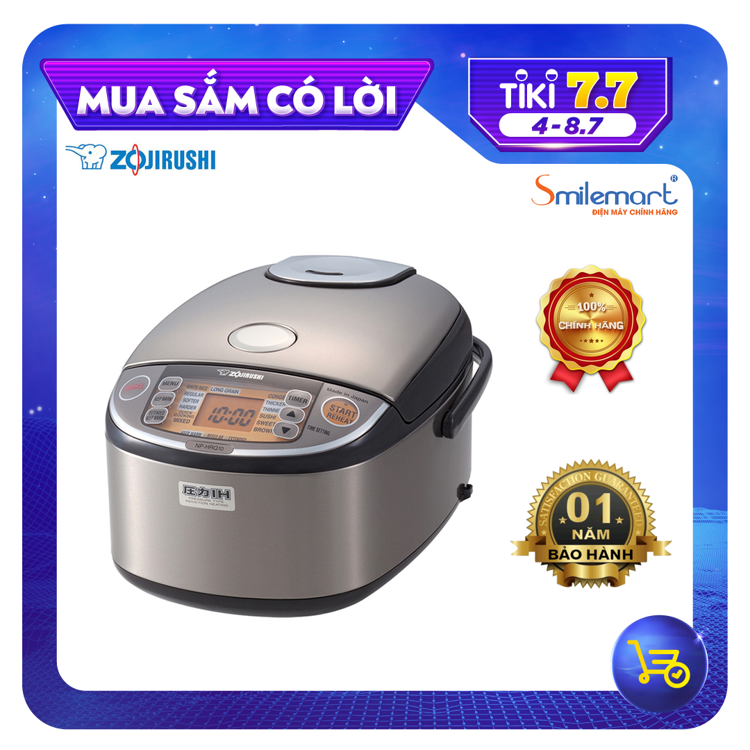 Nồi Cơm Điện Tử Zojirushi ZONC-NP-HRQ18-XT (1.8 Lít) - Hàng Chính Hãng