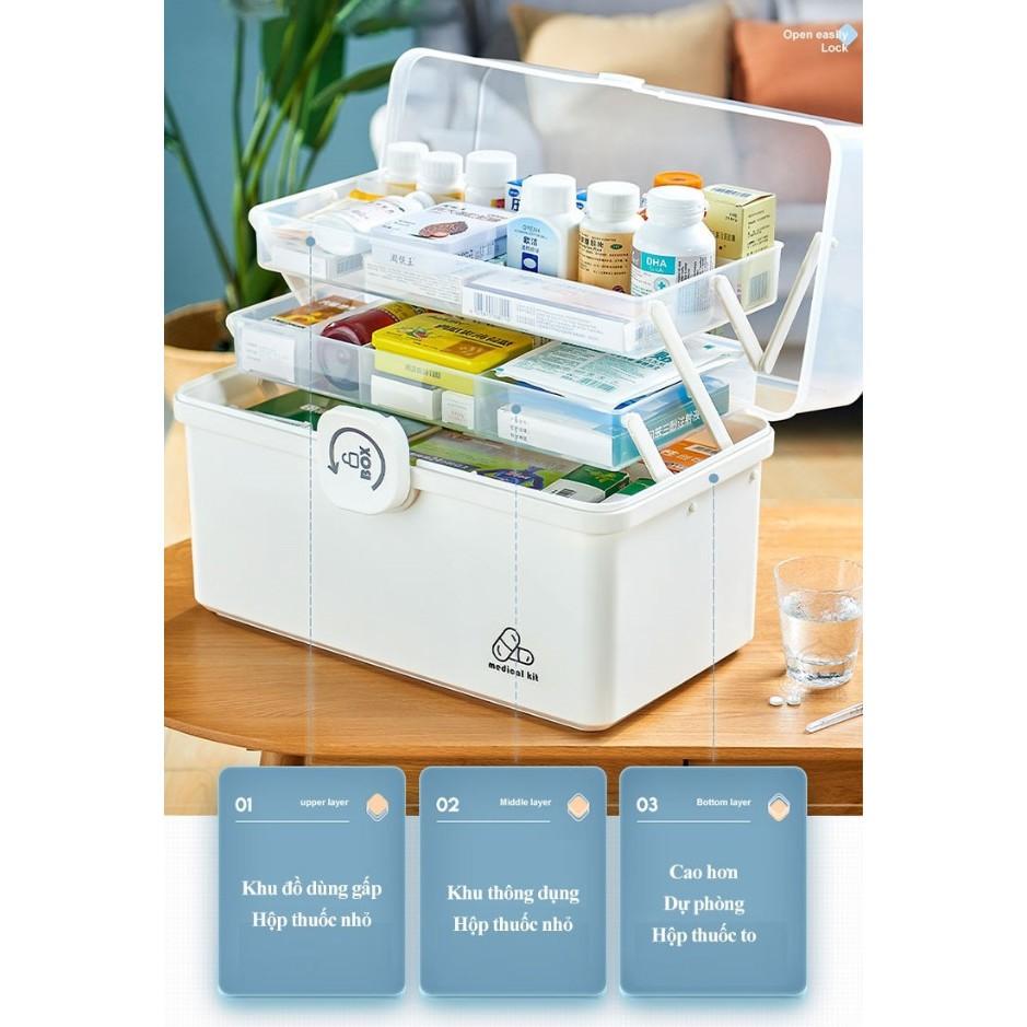 Hộp sơ cứu gia đình Medical Kit nhiều tầng cỡ lớn - Home and Garden