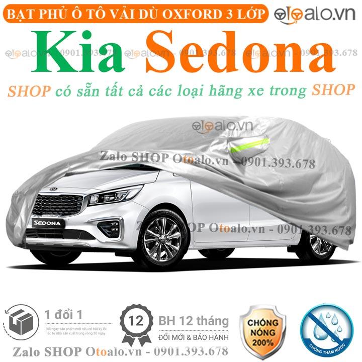 Bạt che phủ xe ô tô Kia Sedona 3 lớp cao cấp
