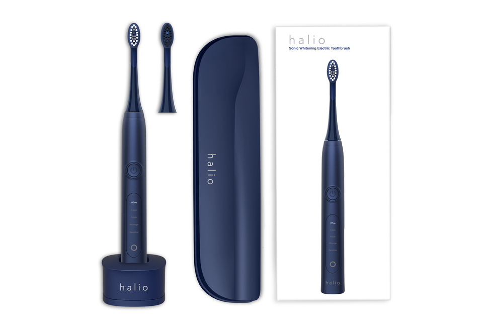 Combo Bàn Chải Điện Làm Trắng Răng Halio Sonic Whitening Electric Toothbrush PRO ( Rose & Midnight Blue)