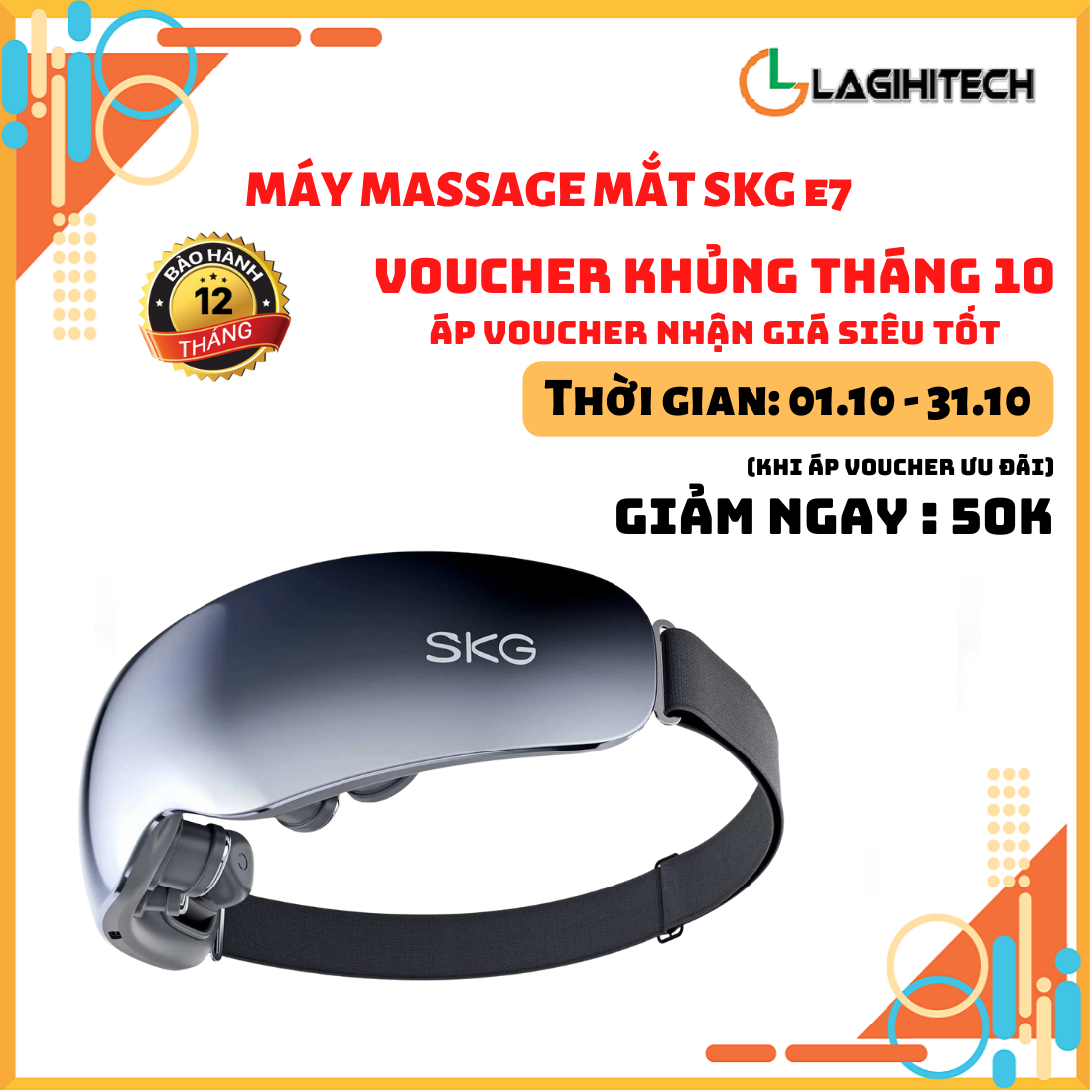 (Giá Hủy Diệt) Máy massage mắt SKG E7 - Hàng chính hãng