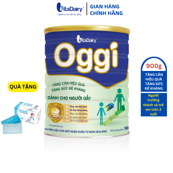 Sữa bột OGGI dành cho người gầy 900g