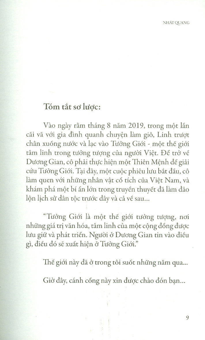 Tưởng Giới - Đứa Con Trở Về (Một Cuộc Phiêu Lưu Vào Xứ Sở Tâm Linh Kỳ Bí Và Huyền Diệu Trong Tiềm Thức Con Người Việt Nam Từ Những Câu Chuyện Cổ Tích Thời Thơ Ấu)