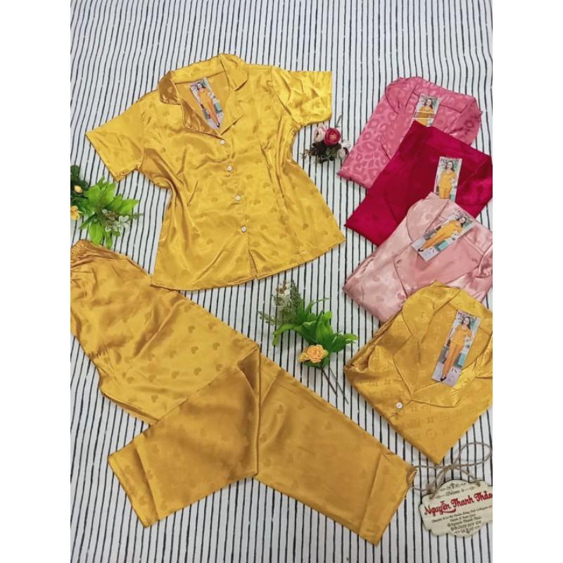 Đồ Bộ Pizama Gấm đẹp mê li