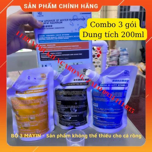 Vi Sinh Bể Cá - Men Tiêu Hóa - Vitamin C - Khử Nước Thương Hiệu MAYIN Chai 1500ml (Mẫu Mới) + Tặng Kèm Ly Đong Thể Tích