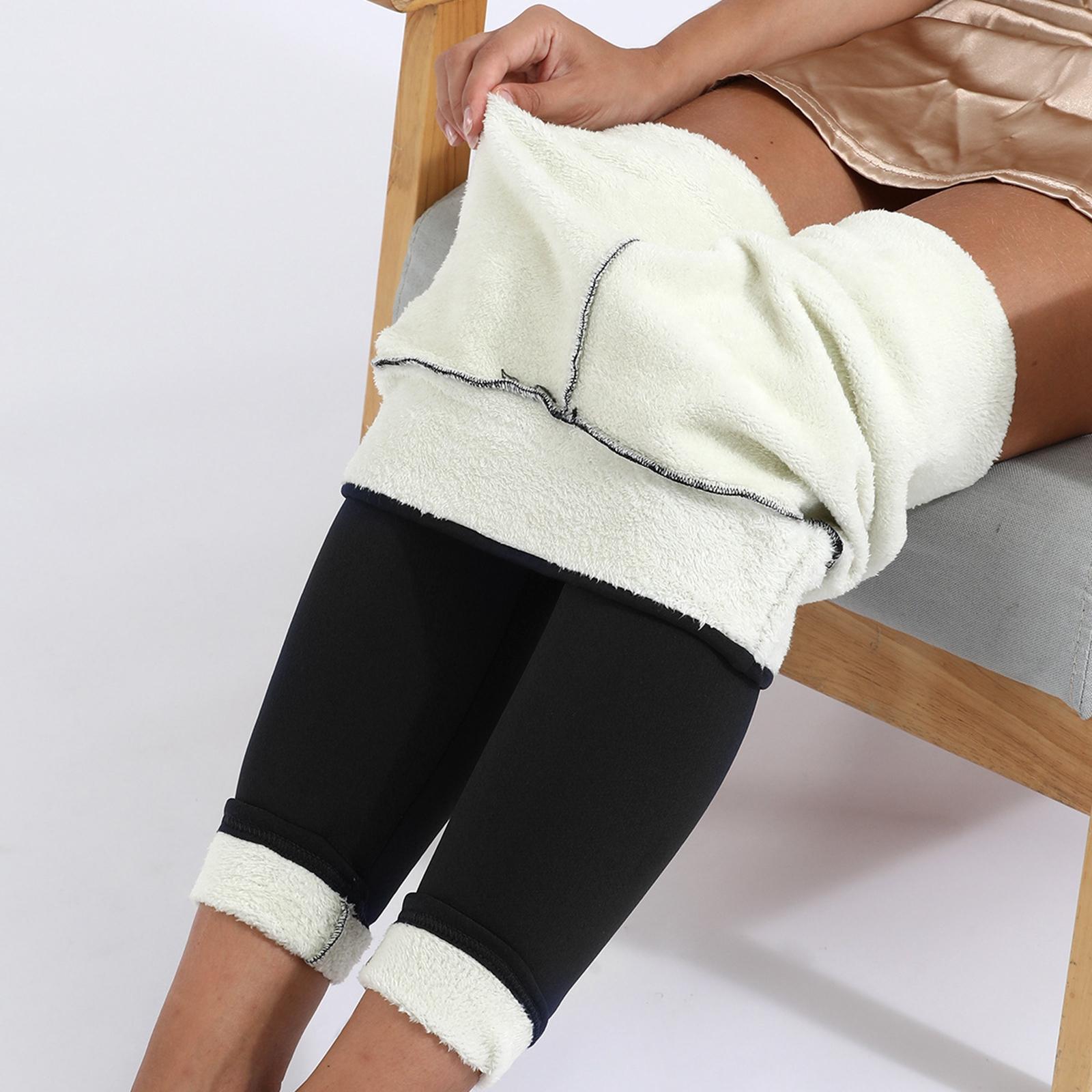 Woman Thermal Leggings Thick Winter Fleece Lined Warm High Waist