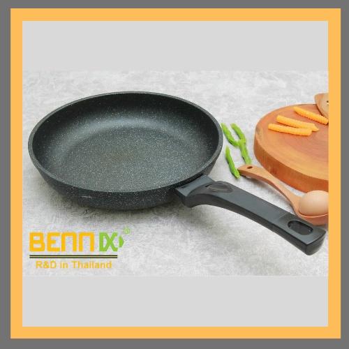Chảo chống dính vân đá đáy từ Bennix size 26cm: BN- 26 Hàng chính hãng