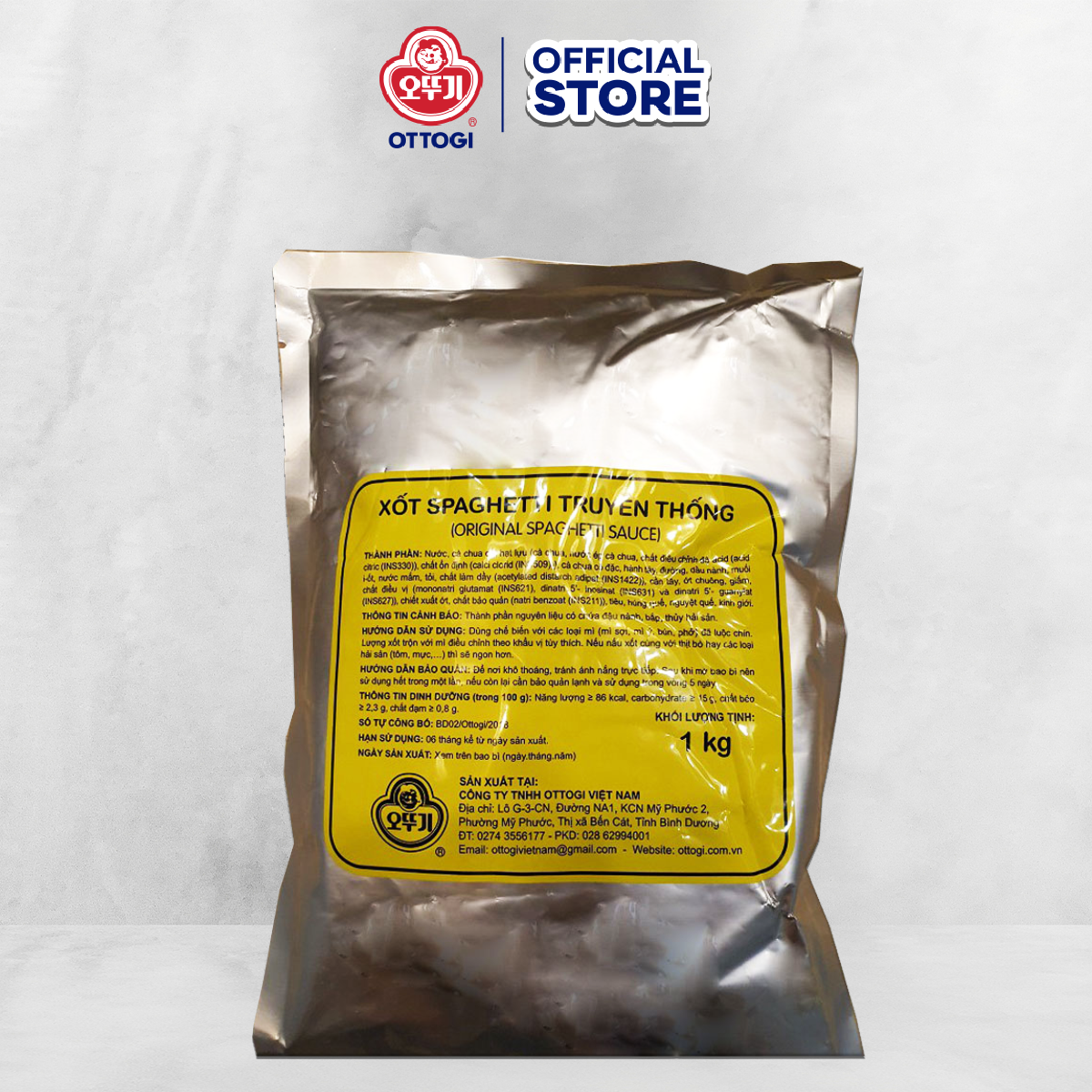 Xốt spagetty truyền thống ottogi 1kg