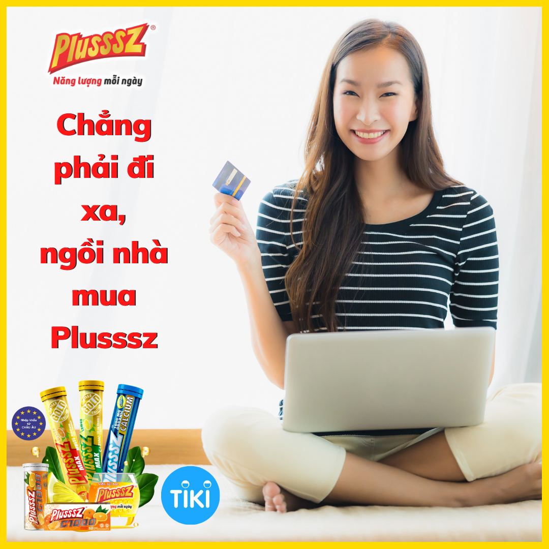 {COMBO2TUYP} Viên sủi Plusssz Max Multivitamin hương vị Cam không đường bổ sung vitamin C và khoáng chất dạng hòa tan, dễ hấp thu hỗ trợ tăng cường đề kháng, vững vàng sức khỏe (Tuýp 20 viên sủi).