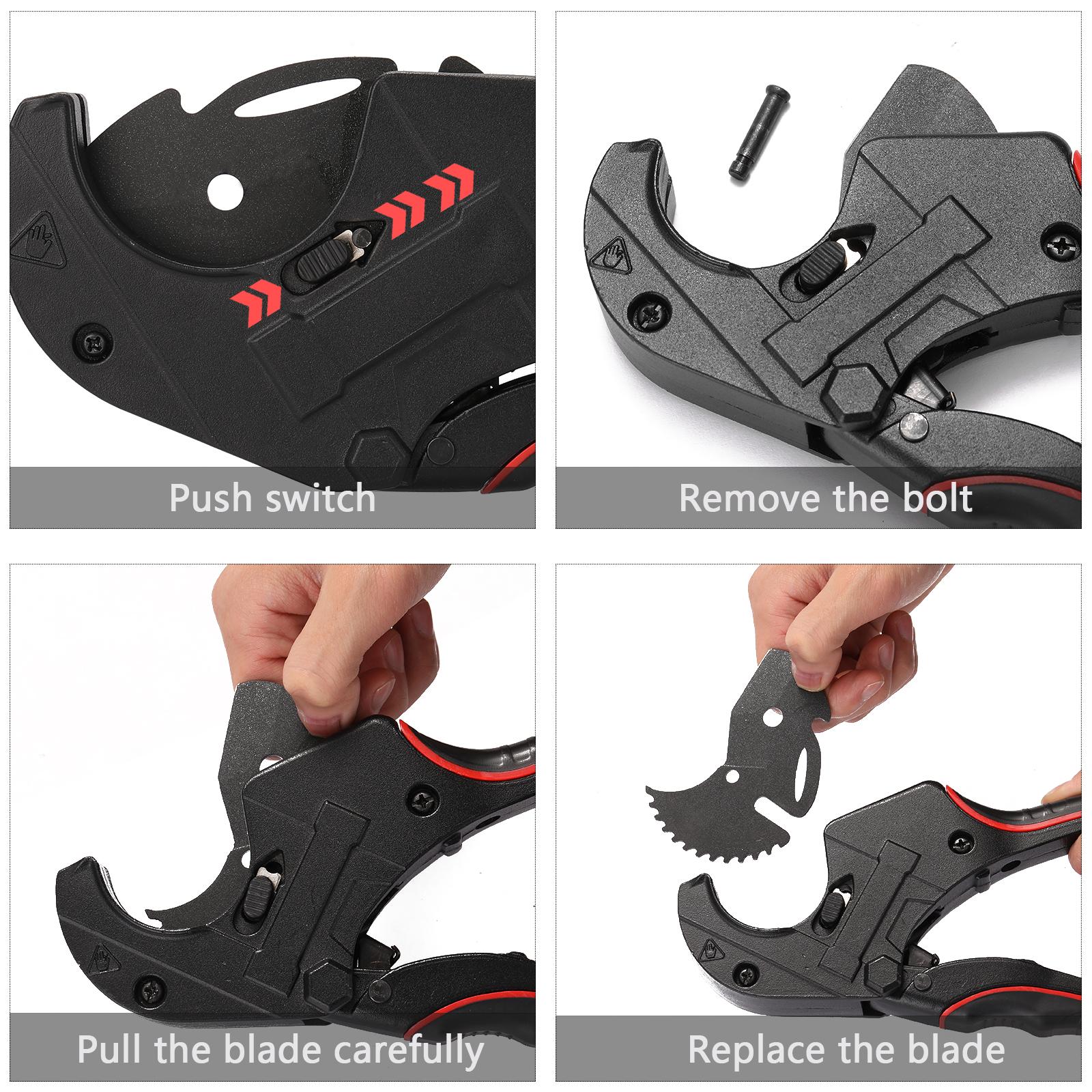 PVC Pipes Cutters Aluminum Alloy Tube PVC Tube Cutter Steel Blade Up for Cutting PVC Pipes
