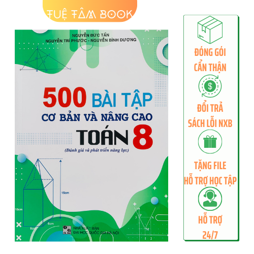 Sách - 500 bài tập cơ bản và nâng cao Toán 8